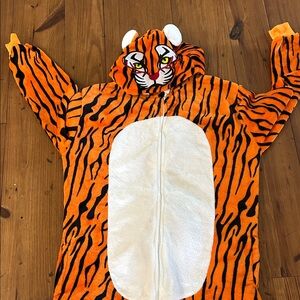 Tiger Striped Adult One Piece Costume